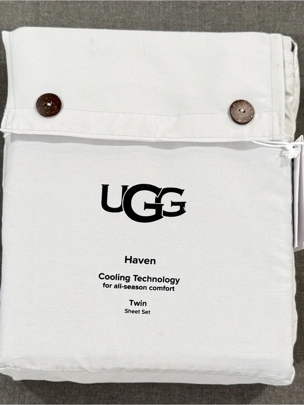 UGG Stone Grey Twin Sheet Set